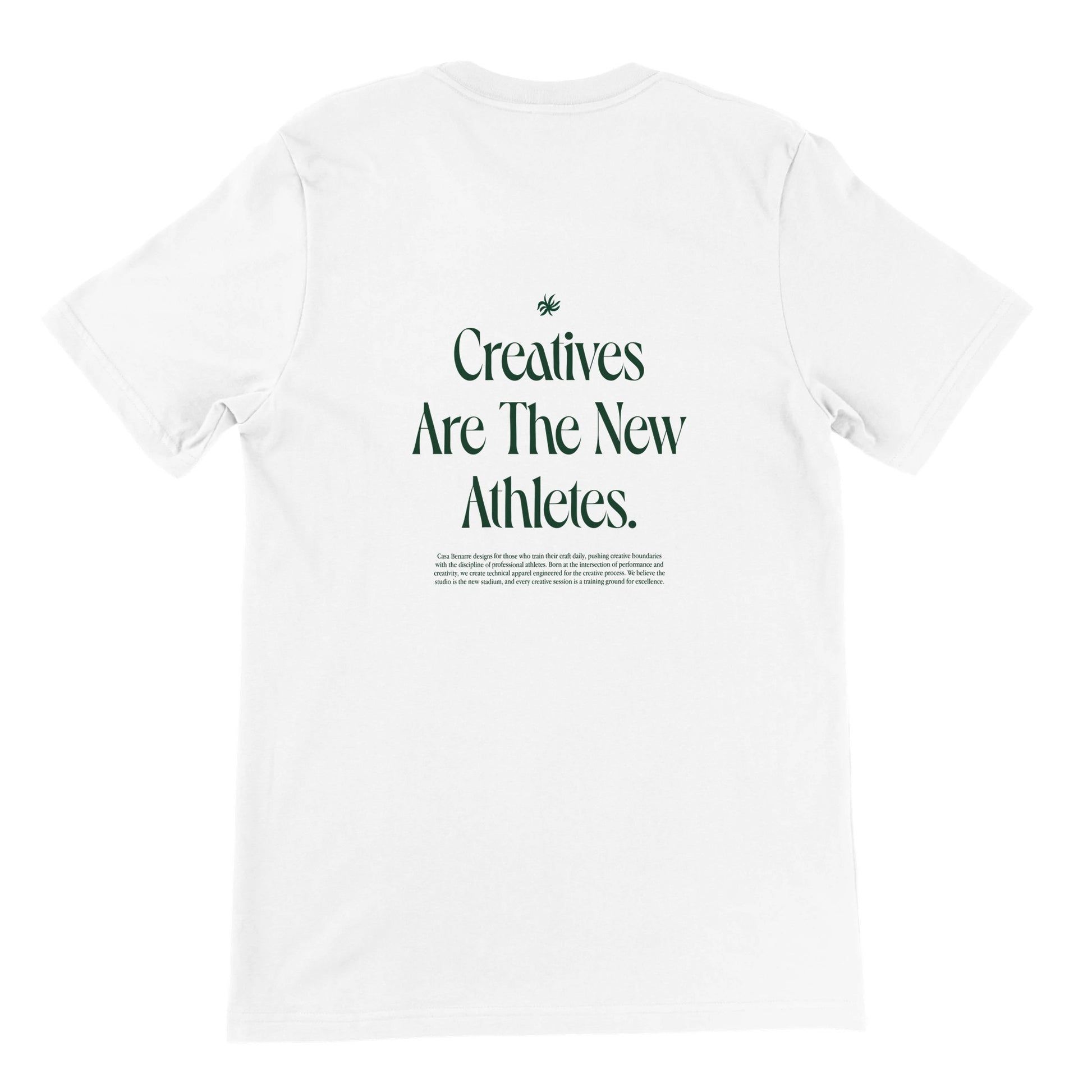 Creatives Are The New Athletes t-shirt back print clean design